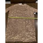In The Mood For Love Elisa Sequin 3/4 Sleeve Sheath Mini Dress Gold XS NWT Photo 5