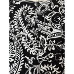 Talbots  Black/White Paisley Bell Sleeve Scoop Neck 3/4‎ Sleeve Dress Sz 8 $139 Photo 5