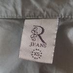 R Jeans Women's Military Style Button Shirt Made in Italy Green Size XS Photo 4