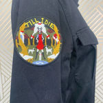 Zadig & Voltaire Kayak Mili Skull Military Jacket in Black Gold Size US XS Photo 5