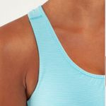 Lululemon Turbo Tank Tonka Stripe Angel Blue Sz.4 Photo 3