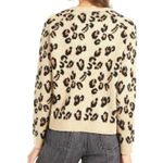 Planet Gold Womens Pullover Sweater Safari Animal Print Cropped Knit XS Photo 6