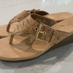 Aerosoles NWOT Heel Rest Work Flow Wedge Slip On Sandal Women’s 9 Beige Buckle Photo 0