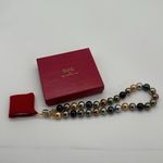 New Kenneth Jay Lane 2009 Inaugural Simulated Pearl Necklace Original Box Photo 4