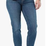 Levi's Levi’s Signature Slim Cuffed Mid Rise Blue Denim Jeans Size 2 Stretchy Crop Photo 0