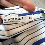 Stateside  Oversized Classic Stripe Poplin Popover Dolman Oversized Blouse XS Photo 4