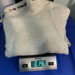 Anthropologie Left Coast By Dolan shimmery‎ Grey Sweatshirt Size small Gray Photo 10