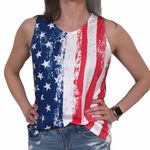 NEW American Flag Patriotic Tank Top. Multiple Size L Photo 4