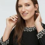 J.Crew NWT  Jewel Embellished Black Dress Sz 10 Photo 2