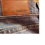 Lands' End Classic Straight Leg Medium Wash Women's Denim Jeans Casual Comfort Photo 4