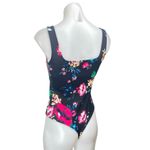 EXPRESS  Multicolor Floral Sleeveless Square Neck Cami Tank Bodysuit Top Size XS Photo 1