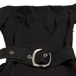 Romeo + Juliet Couture Romeo Juliet Couture Dress Junior Size M Black Long Sleeve Taffeta Pockets Belt Photo 6