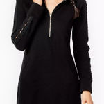 Lilly Pulitzer Skipper Popover Dress Black 1/2 Zip Minimalist Preppy Athleisure Photo 0