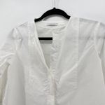 ROSSO35 White Cotton Button Down 3/4 Sleeve Top Hidden Placket Blouse XS Italy Photo 2