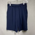 Blair  Navy Blue Knit Long Shorts in Size Medium Photo 0