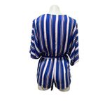Lulus Women's Blue Striped Kimono Sleeve Romper Size S Photo 8