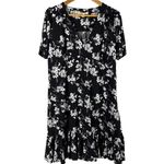 Michael Michael Kors Botanical Print Matte Jersey Dress Black & White Size XL Photo 5