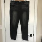 Wit & Wisdom Frayed Hem Skinny Jeans Women's Size 14 Cotton Blend Black, Gray Black Photo 1