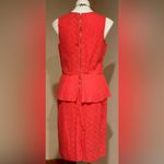 Max Studio  Salmon Pink Lace Knee Length Sleeveless Zip In Back V Neck SZ… Photo 4