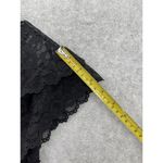 ZARA  Women's Dress Solid Black High Neck Lace Trim Size Large Swing Photo 5