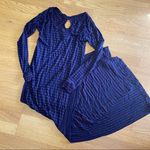 Anthropologie Allihop Navy Striped Turnaround Coastal Grandma Vacation Ma… Photo 0