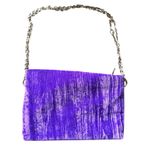 A New Day A‎ NEW DAY Velvet Handbag Chain Purple Photo 4