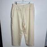 Ann Taylor NWOT The Belted Taper Pant In Cream 602123 Size 16 Photo 2