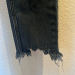 Abercrombie & Fitch Black Washed Ankle Straight Ultra High Rise Distressed Jeans Photo 7