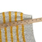 Rafaella Vintage Open Knit Striped Sweater Yellow White Size M Preppy Coastal Photo 9