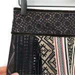 BYRON LARS Beauty Mark Finge Pencil Shirt Black Cream Red 0 Photo 3