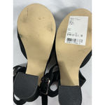 Steve Madden Womans Jillyy Platform Dress Shoes Black 6 M Peeptoe Strappy Heel Photo 7