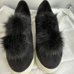 Steve Madden  Black Furry Slip-On Sneakers Photo 3