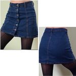Kiss Blue Mini Pencil Skirt Casual Size M Photo 1