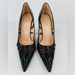 Gucci  Python Embossed Leather & Mesh GG Rhombus Heel Pumps Size EU 39.5 Photo 7