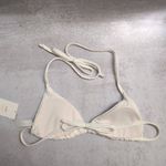 ANDIE NWT The String Bikini Top Coconut Triangle Tie-Strap L Photo 1