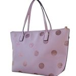 Kate Spade  Haven Lane Hani Small Tote Glitter Pink Polka Dot Top Zip Handbag Photo 10