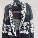 Maurice's Cardigan Sweater Fair Isle shawl collar soft knit cozy womens sz S Photo 1