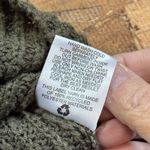 Pink Rose Olive Green Chunky Knit Cropped Sweater Cable Twisted Back Size S Cozy Photo 14