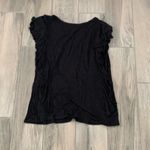 Thalia Sodi Thalia ruffle black t-shirt Photo 3