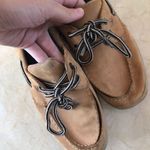 Sperry Like New Leather Tan Boat Shoes Size 5M/7F Photo 2