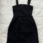 H&M Black Denim Overall Dress Photo 1