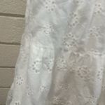 Lulus  Breeze on Down White Eyelet Lace Babydoll Dress size S Photo 4