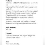 Spanx  Black Suit Your Fancy Convertible Underwire Contour Cup Bra 34B Photo 5