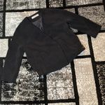 ZARA  Basic Black Moto Jacket Drapey Minimalist Boxy Buckle Blazer - XS Photo 0