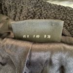 Akris Chenille Velvet Textured Classic Black Short Blazer Jacket Snap Womens 8 Photo 12