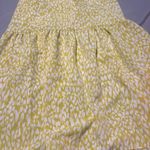 Who What Wear  Yellow Citrus Leopard Print Tiered Midi Skirt small Photo 4