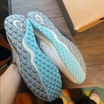 OluKai Wailuku Women's Mist Grey and Teal Sneakers. Size 9.5 EU 39.5 Gray Photo 2