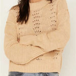 Free People Free People Bell Song Knit Sweater - Size S - Sandcastle - NWT Photo 0