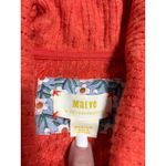 Maeve Anthropologie Orange Ruffle Cowl Neck Hacci Sweater Medium Top Tunic Photo 4