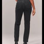 Abercrombie & Fitch Abercrombie Dad high Rise Black Distressed Jeans - Size 30 / 10 Regular Photo 1